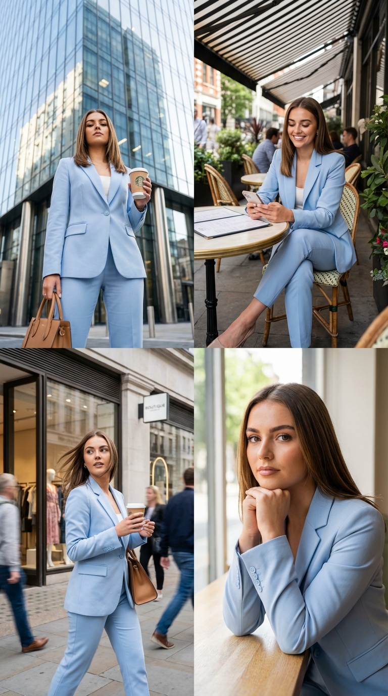 Four-Panel Fashion Lifestyle Collage