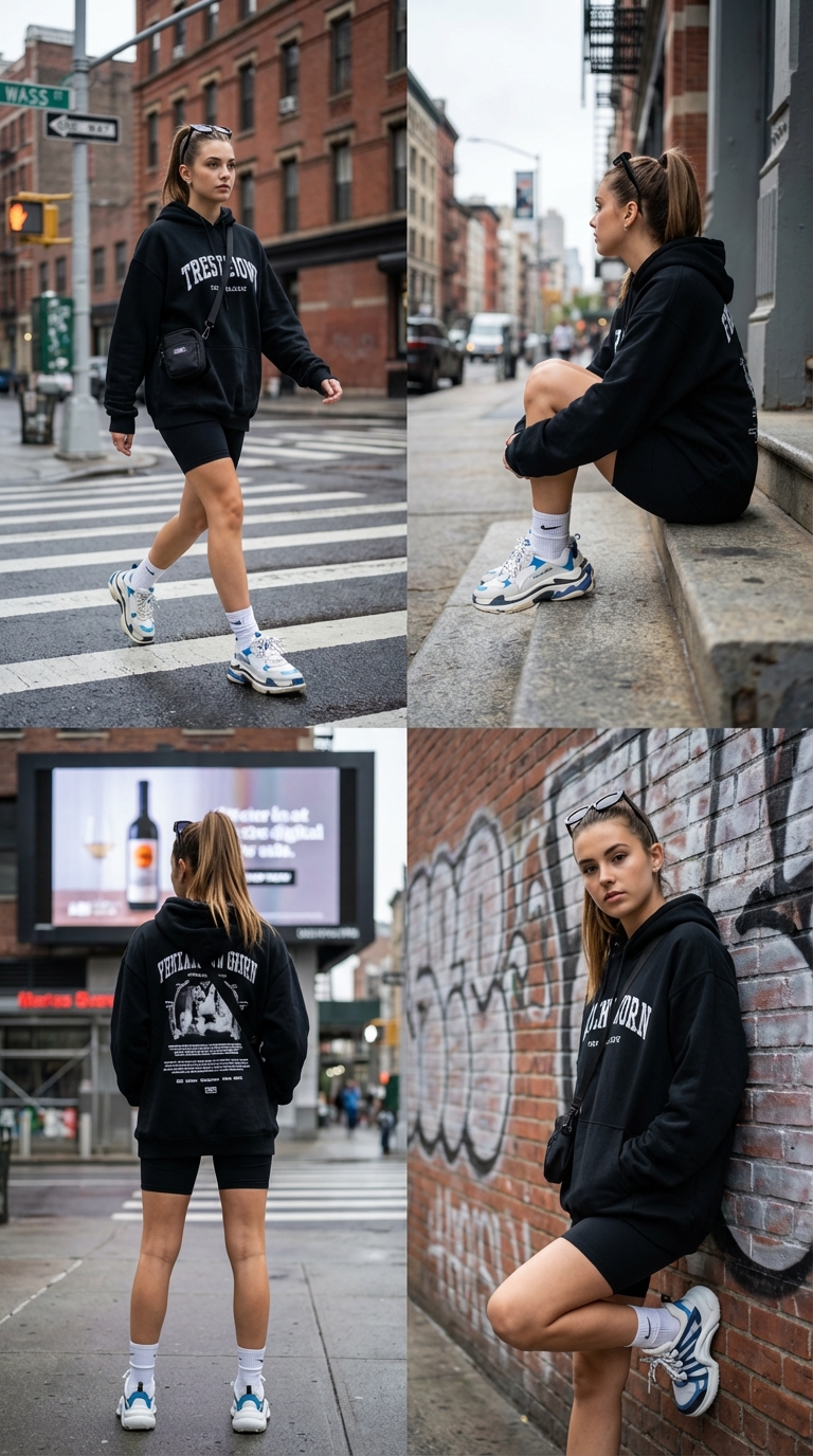 Four-Panel Women's Fashion Life Collage