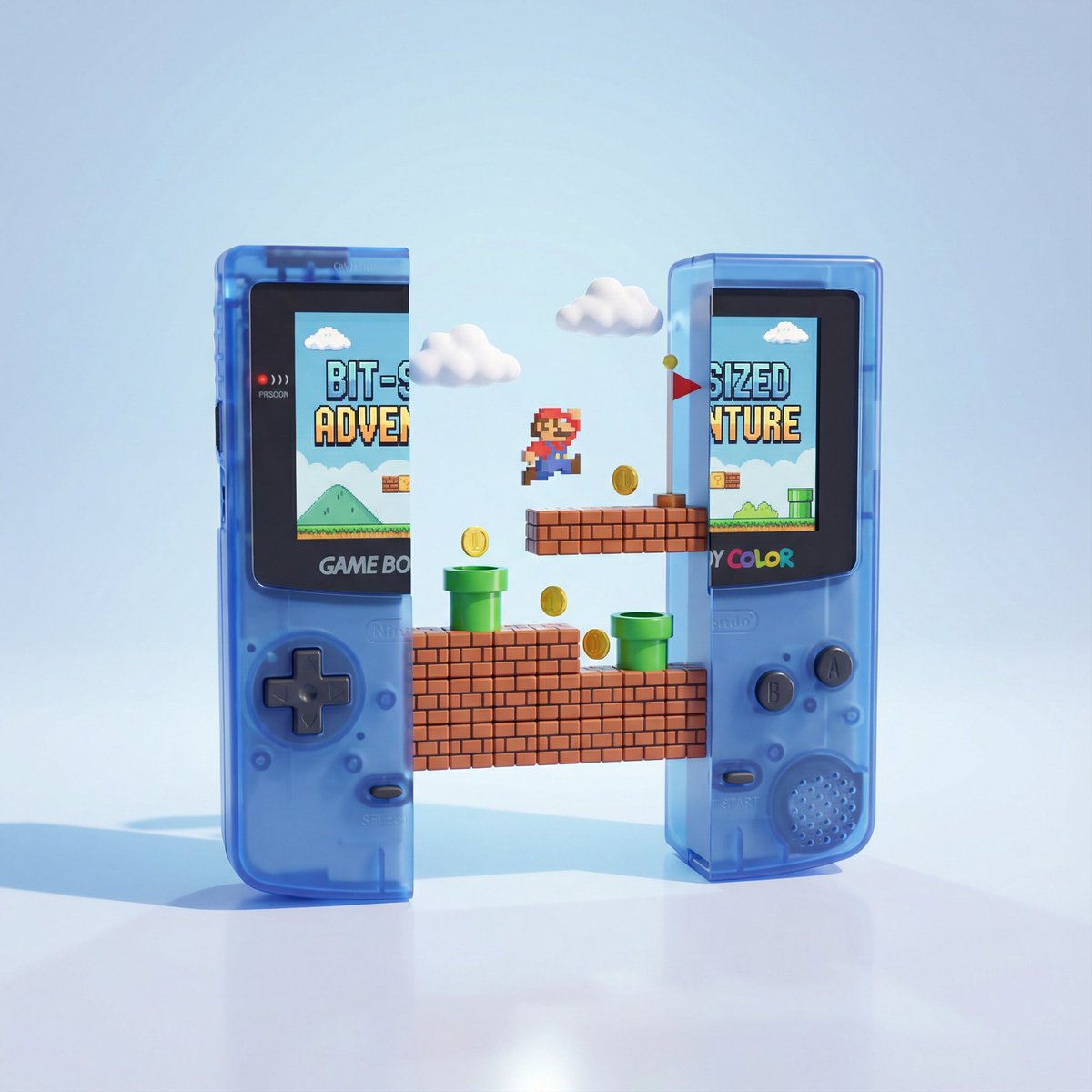 Exquisite 3D Render of Handheld Console