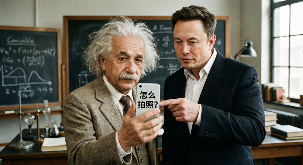 Musk Teaches Einstein Photography