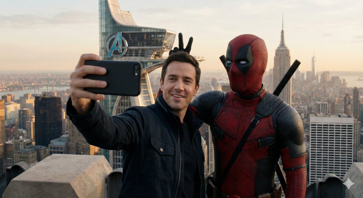 Photo with Deadpool at Avengers Tower