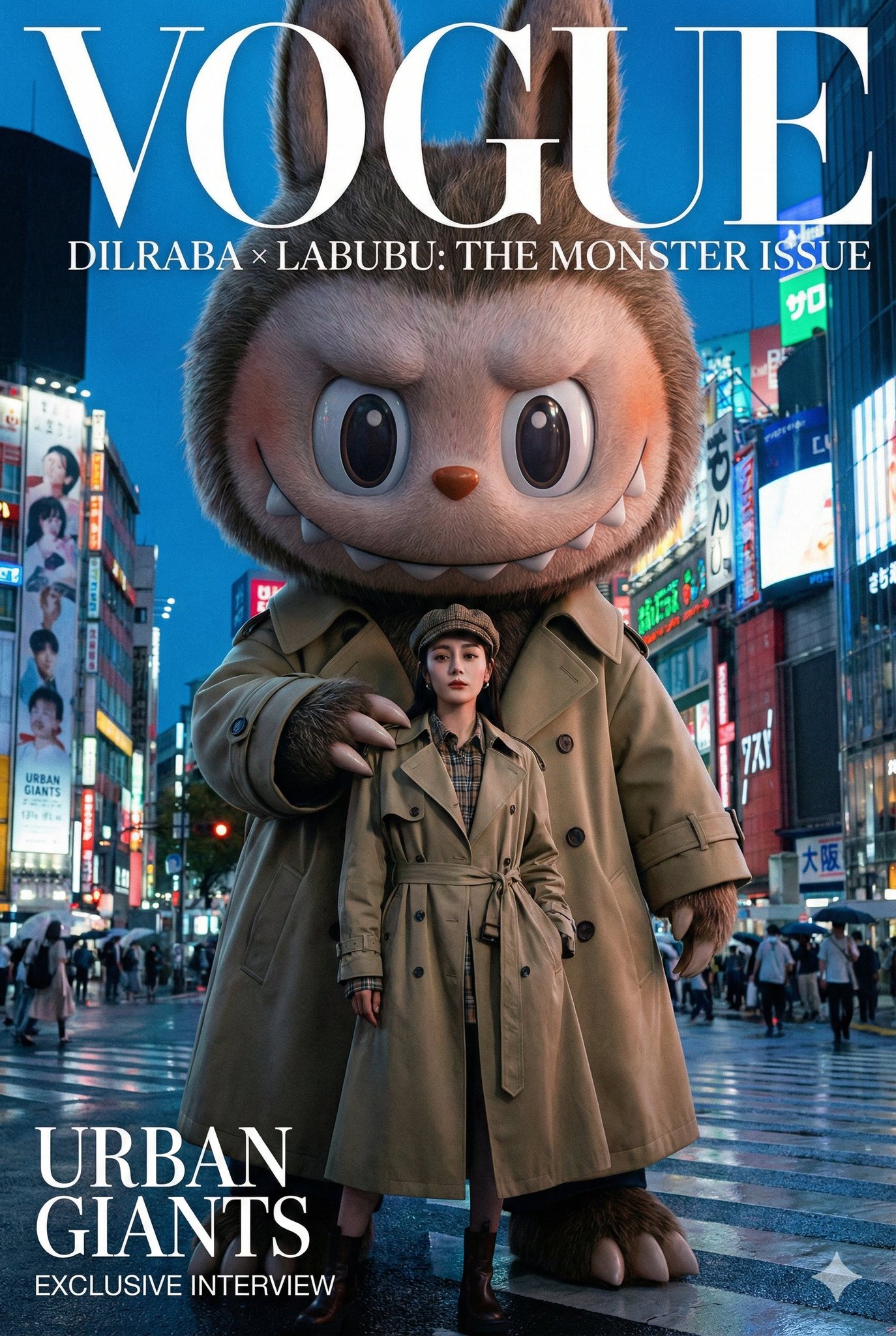 Labubu & Dilraba High-Fashion Spread