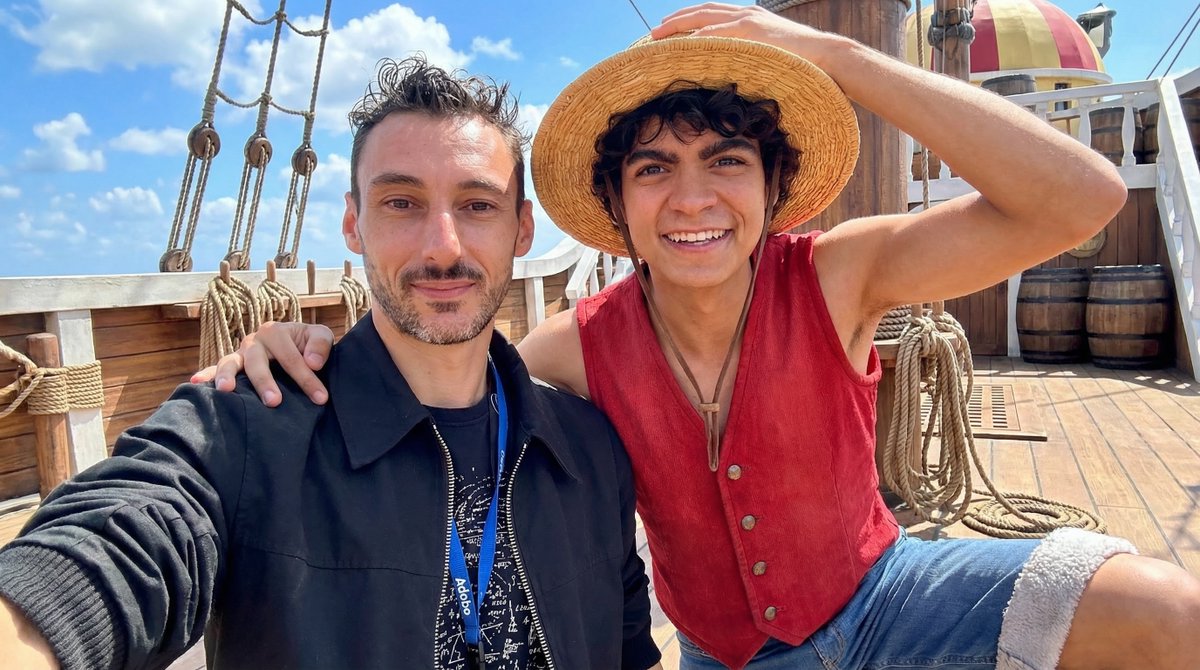 A Super Cool Selfie with Luffy