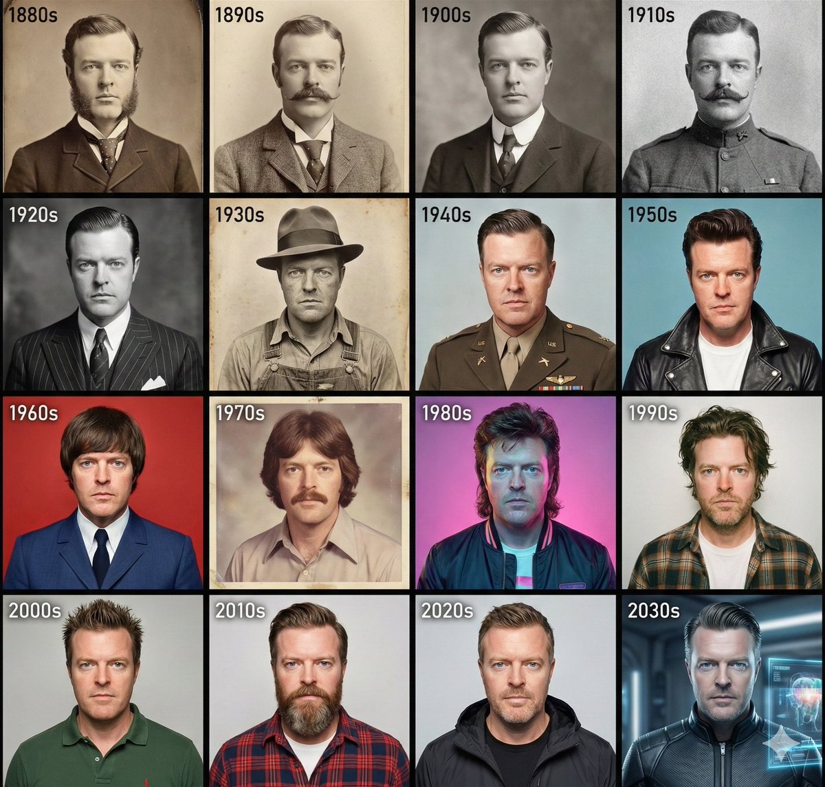 Create a 4×4 Grid in a Retro Style