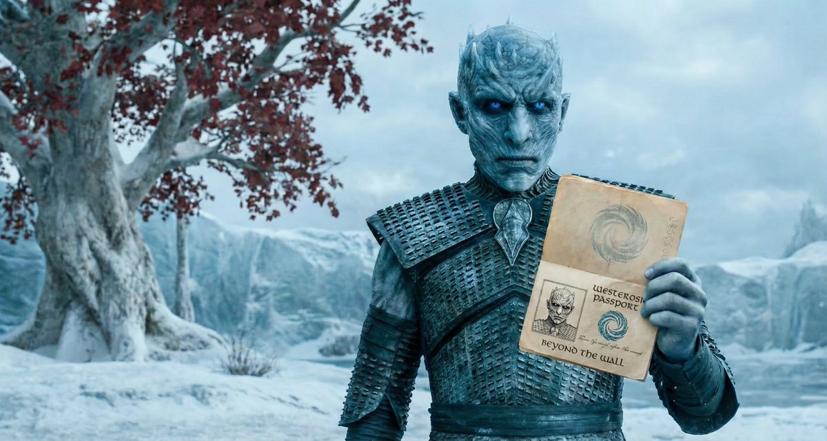 Game of Thrones Character Holding Passport