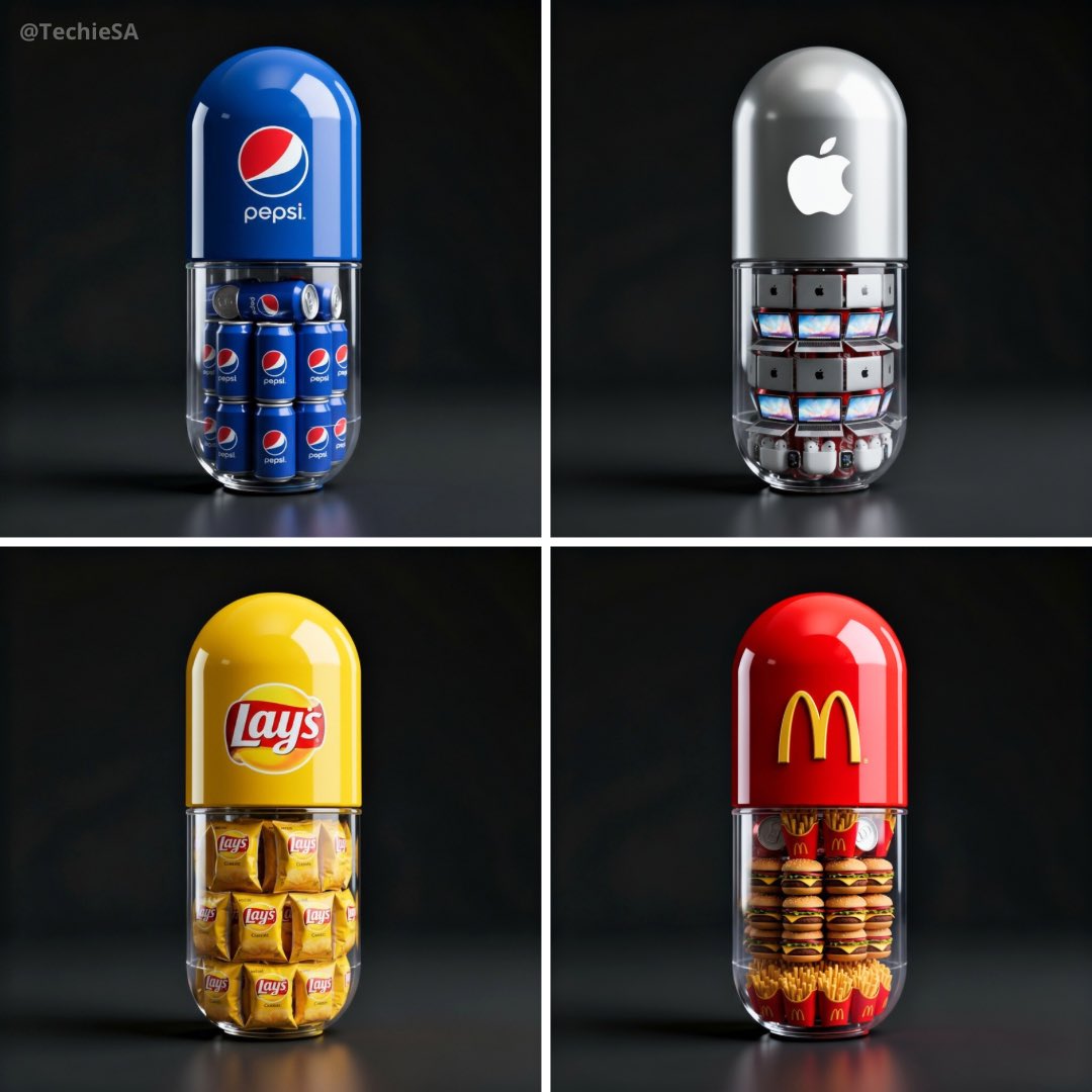 Brand 3D Render of Large Capsule Container