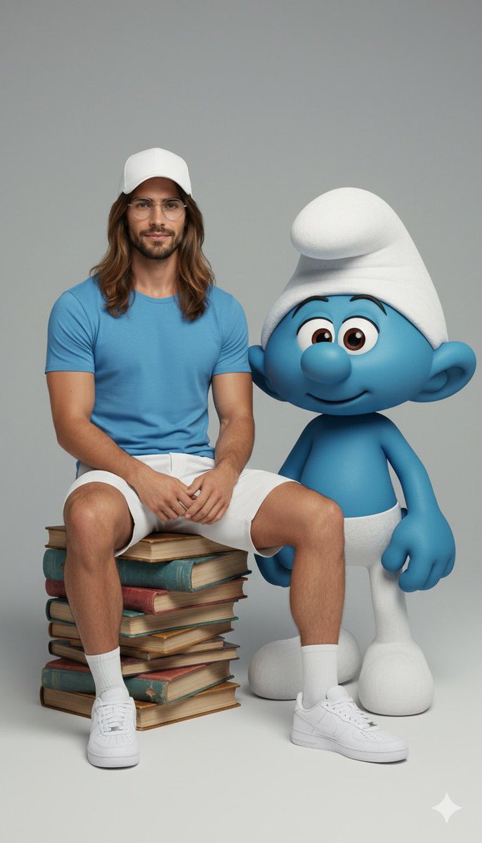 Photorealistic Full-Body Portrait Interacting with Character