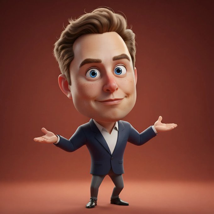 Celebrity Transformed into Playful 3D Cartoon Portrait