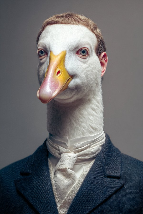 Detailed Animal Human Portrait