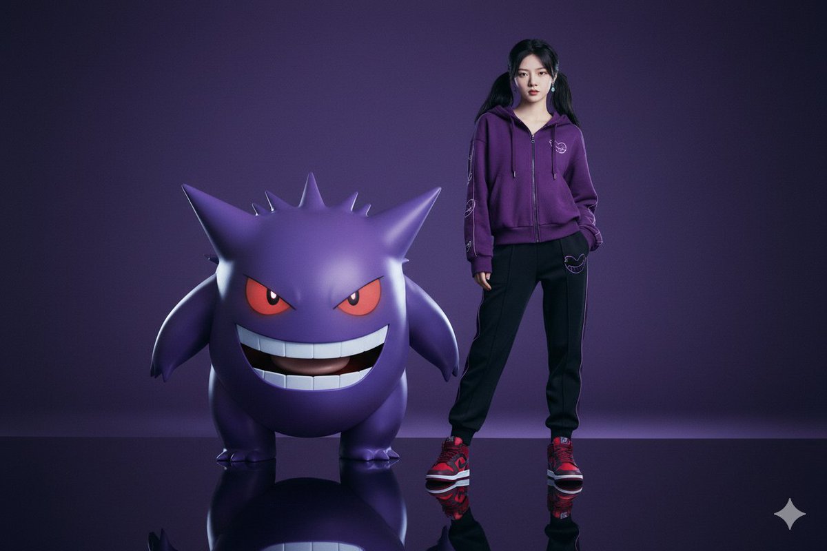 Person and Giant Gengar