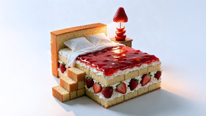 Photorealistic Conceptual Food Art Portrait