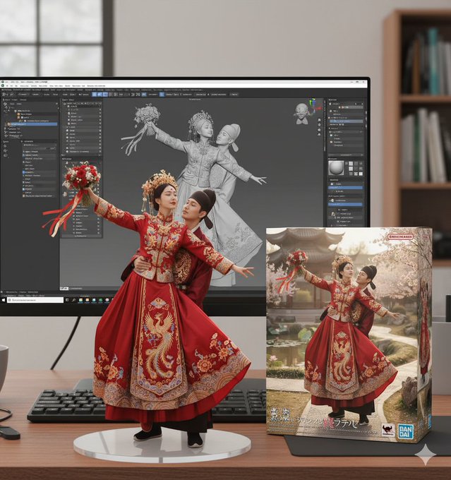 Figure - ZBrush Modeling Display with Bandai-Style Box