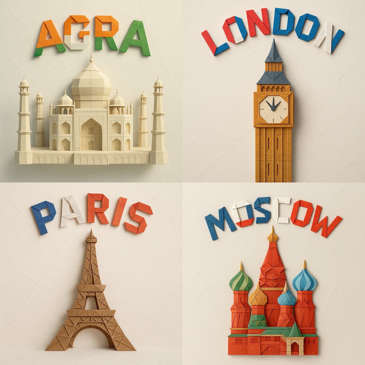 Exquisite Paper Origami Model