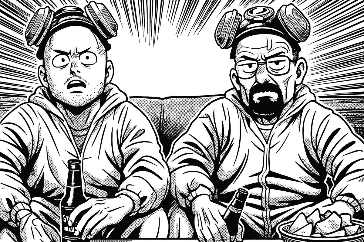 Japanese Comedy Manga Style Illustration