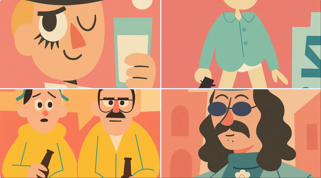 Modern Cartoon Illustration