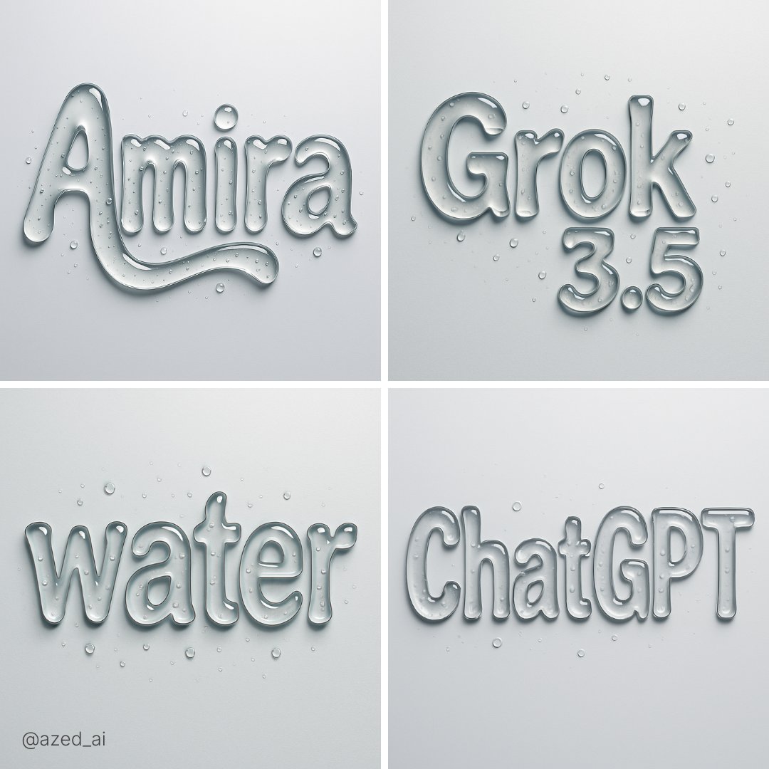 Abstract Liquid Typography