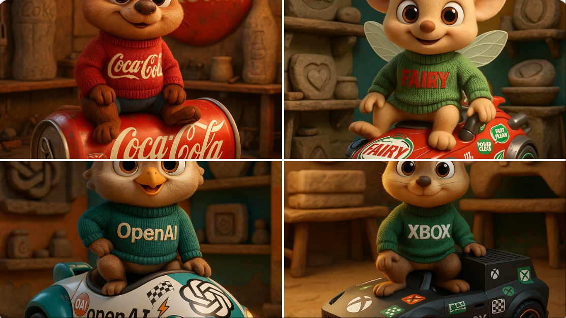 Branded 3D Cartoon Animals