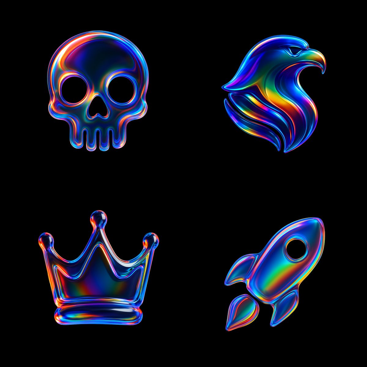 Prismatic Glass Icons