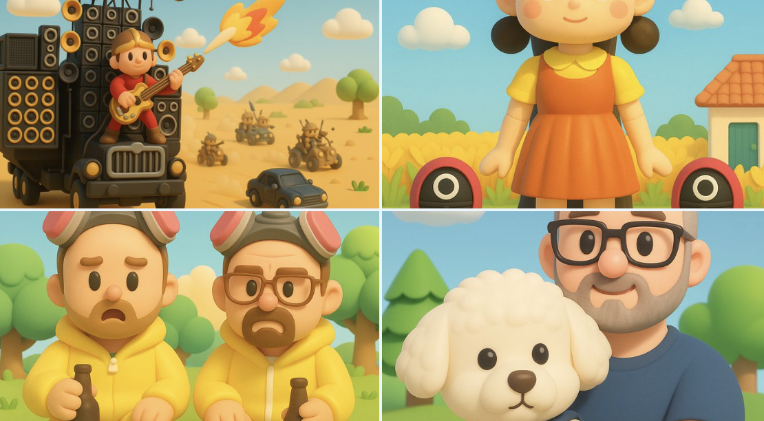 Nintendo-Style 3D Cartoon Illustration