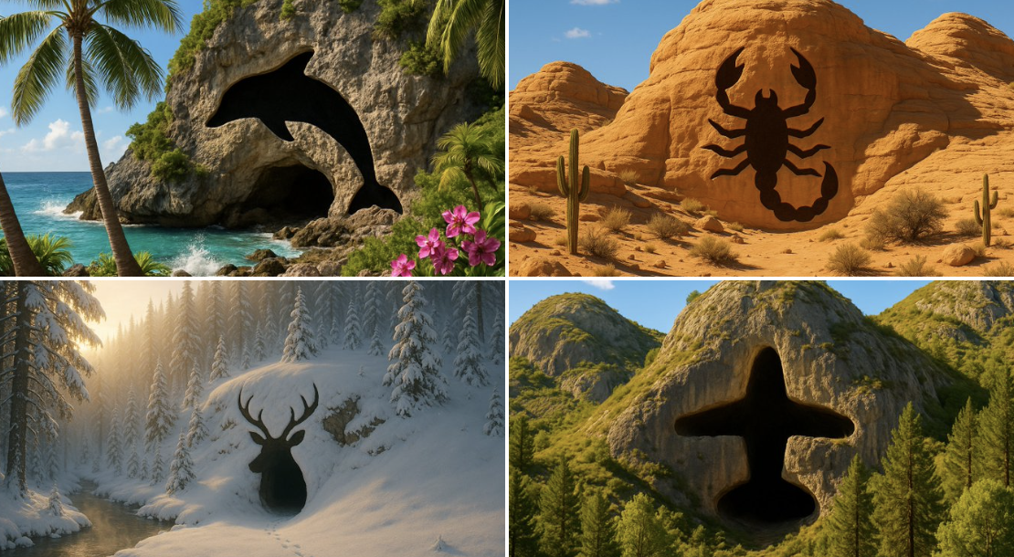 Landscape Cave Entrance Form