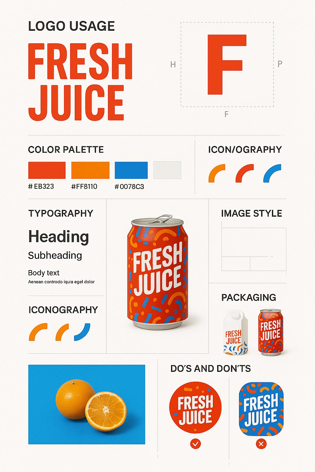 Brand Design Guide Poster