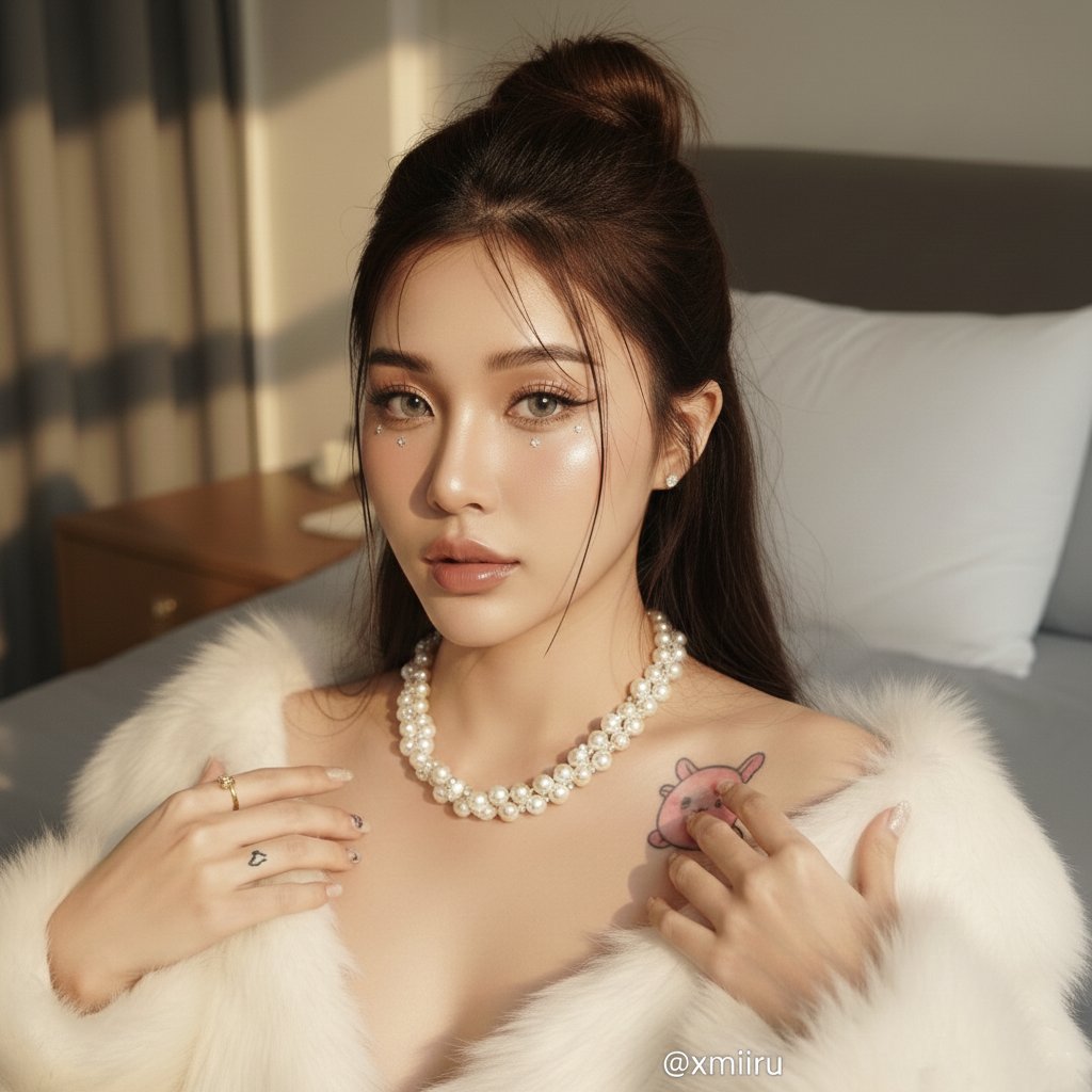 Fair-Skinned Beauty Bathed in Morning Light