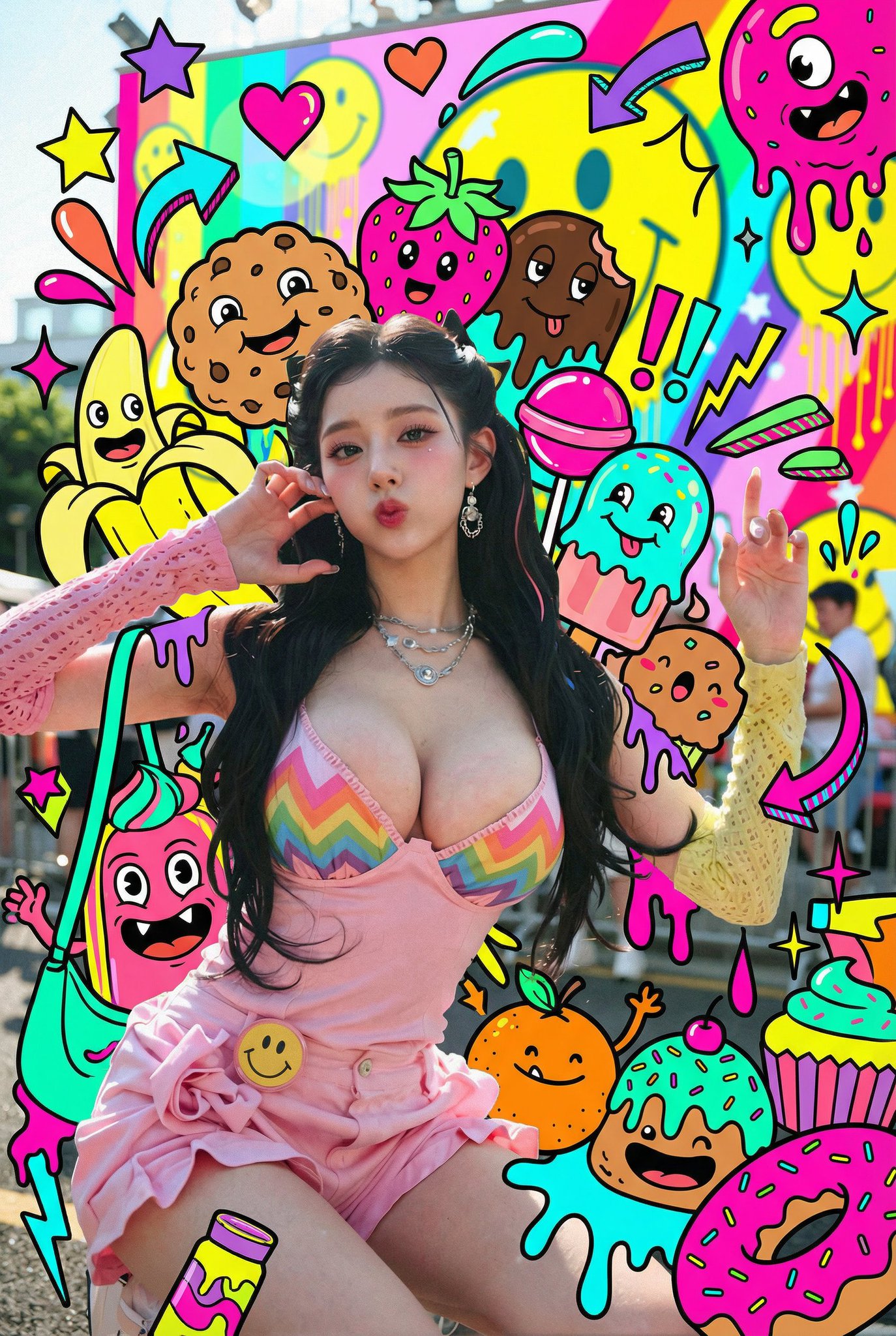 Candy Monsters Around Characters