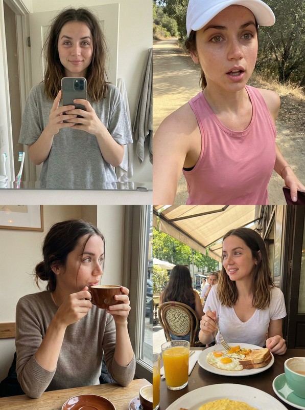 Morning Routine 4-Grid Photo