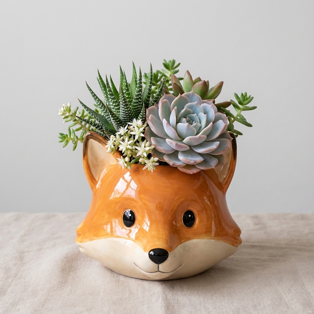 Emoji Transformed into a Flowerpot