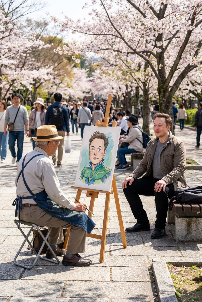 Musk Painting in the Park