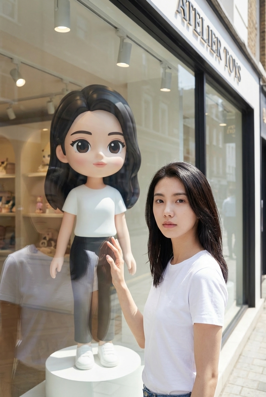 A tiny animated version of myself appeared in the display window.