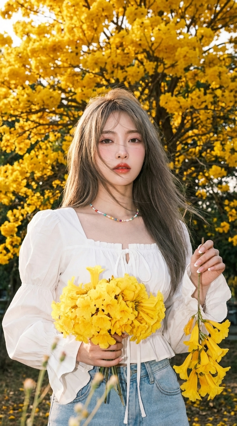 Controlled Gaze Under Dominant Flash