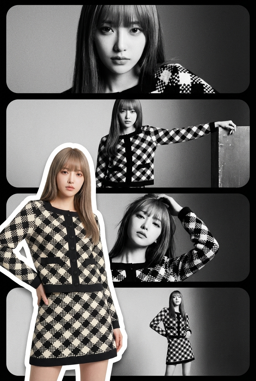 High-Fashion Identity-Locked Poster Collage