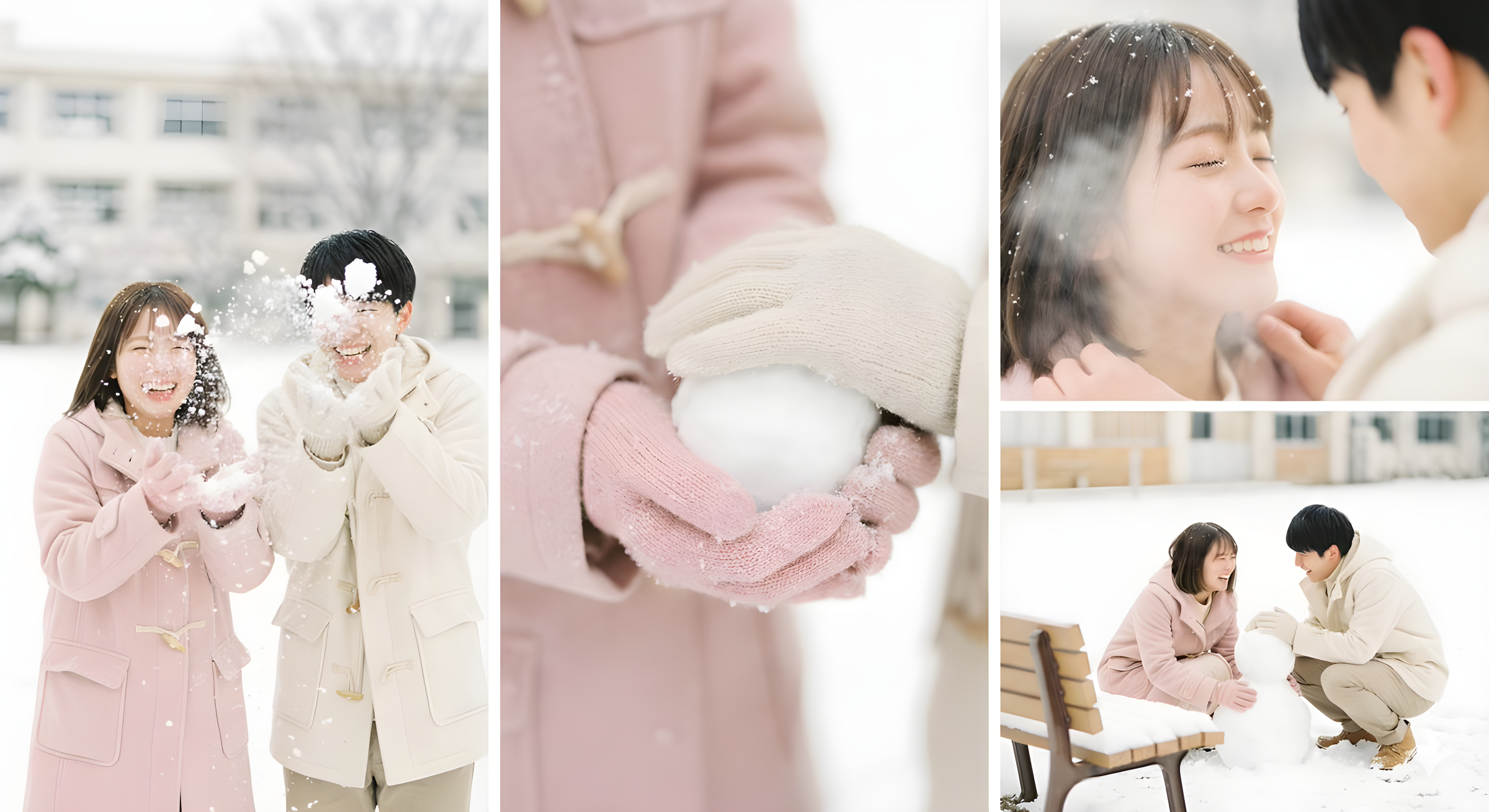 Playing in the Snow of First Love Campus