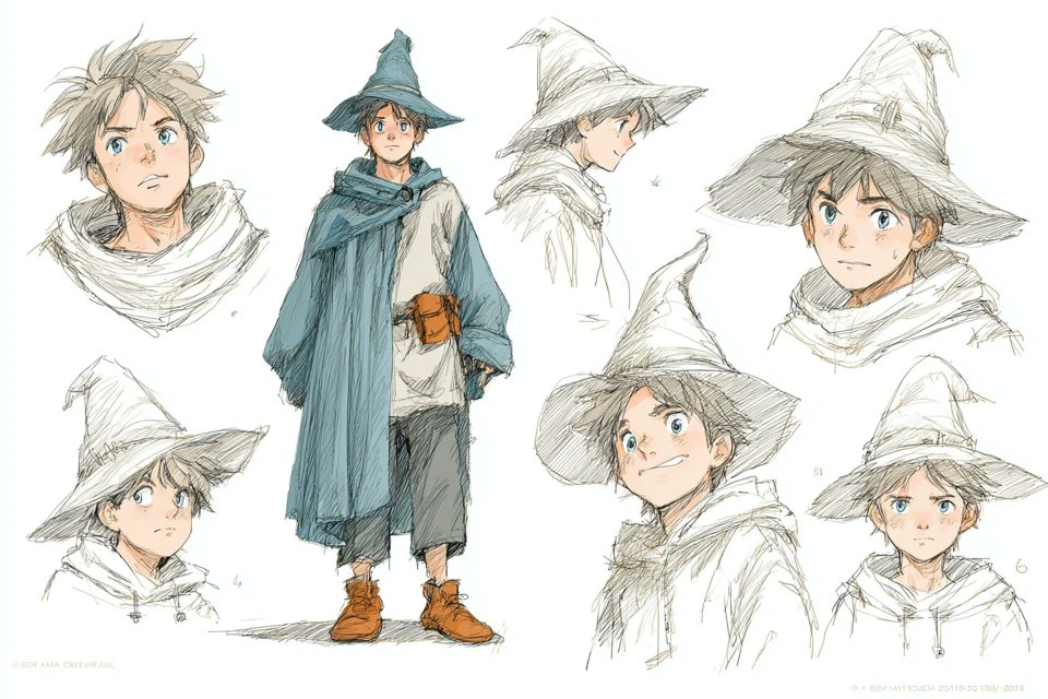 Artistic Sketch of Characters