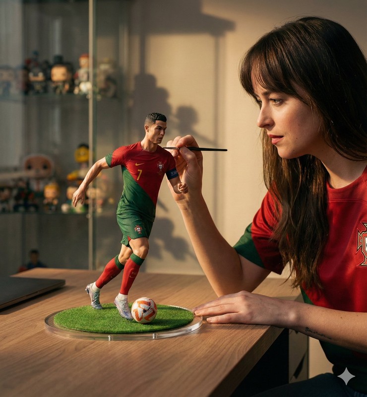 Painting Mini Ronaldo