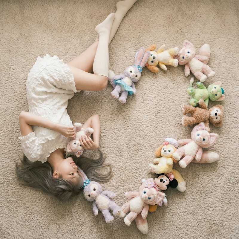 Disney Plush Heart Flat-lay Portrait