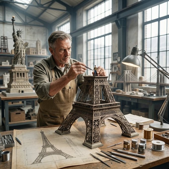 Eiffel Tower Light Model Craftsman