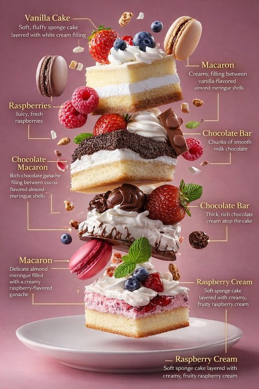 Floating Gold Cake Tower