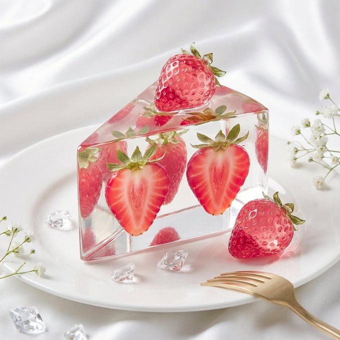 Crystal Prism Orange Cake Editorial