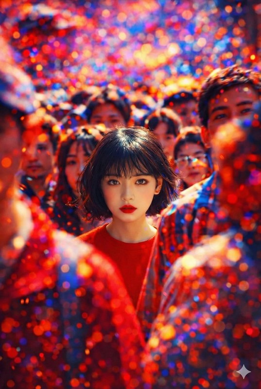 Red Lips Crowd Dream