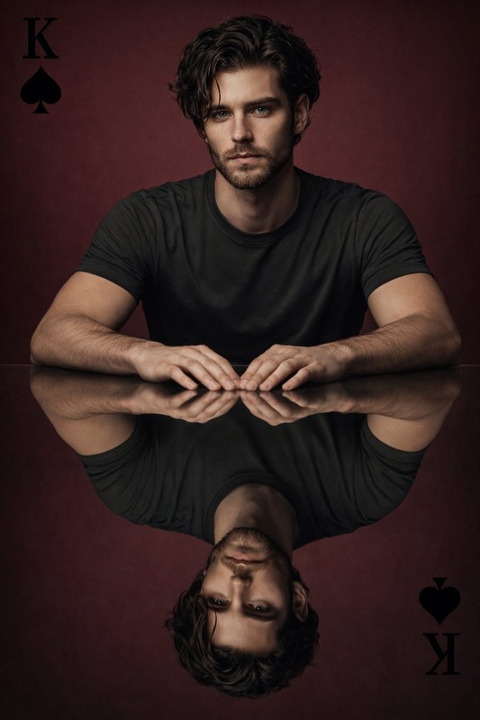 King of Spades Symmetry Portrait