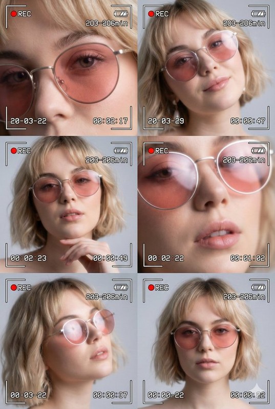 Gen Z VHS Portrait Collage