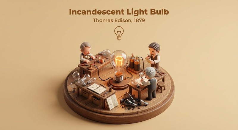 Invention Moment Isometric Diorama