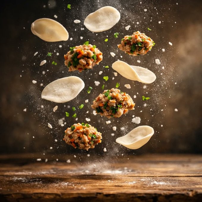 Cinematic Steamed Dumplings