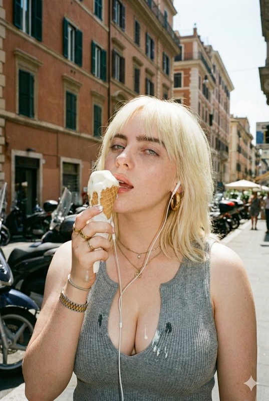 Golden Girl Melting Ice Cream