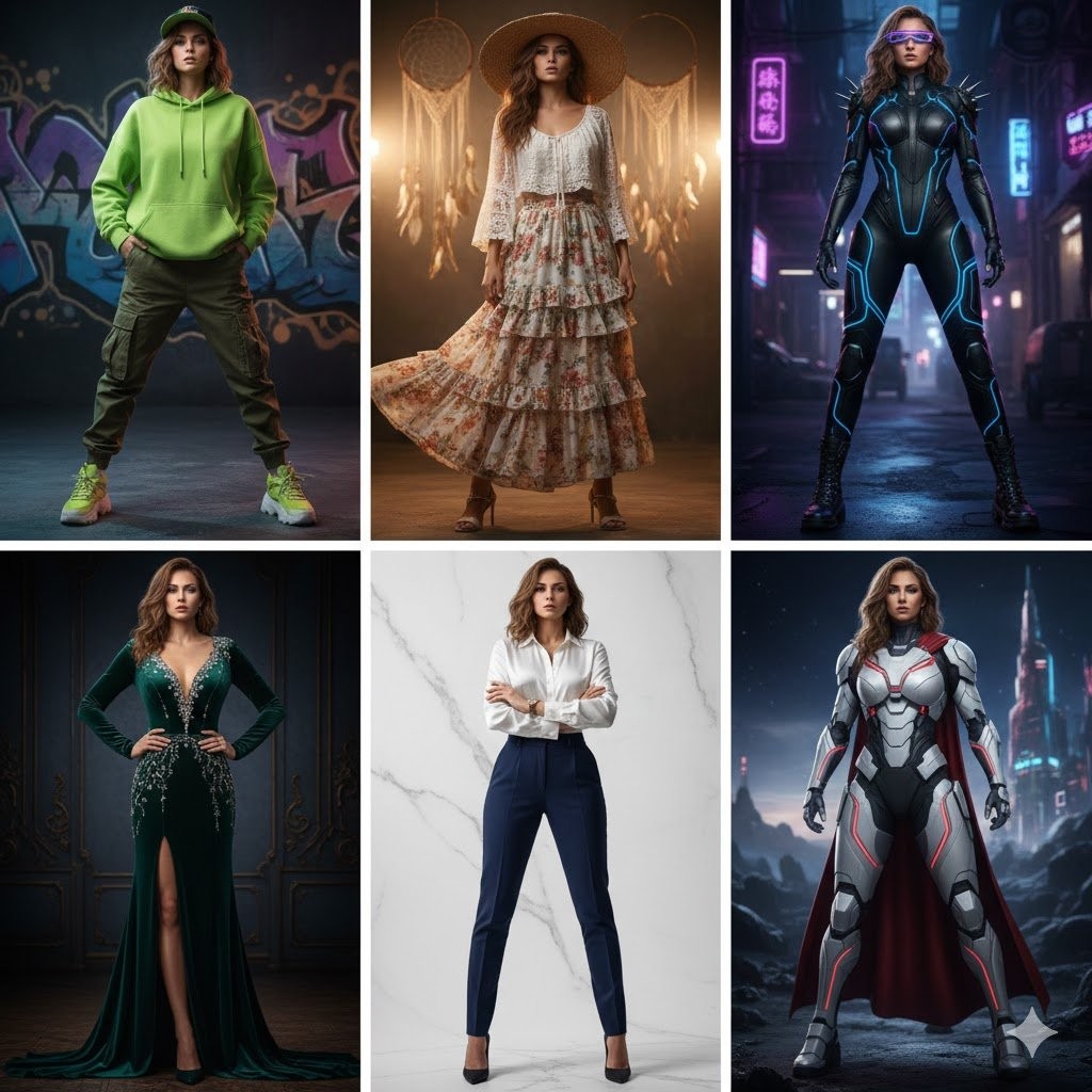 One Frame Six Looks Style Queen