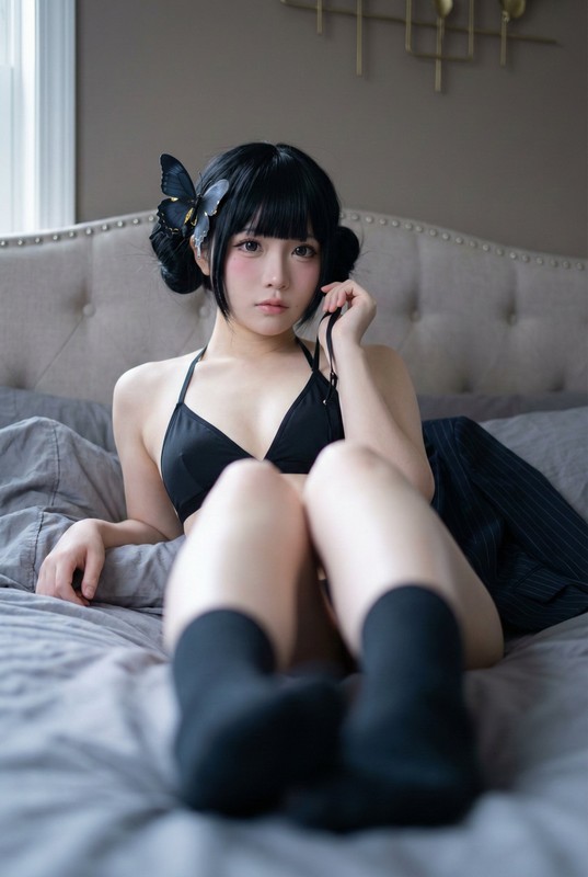 Butterfly Clip Boudoir Portrait
