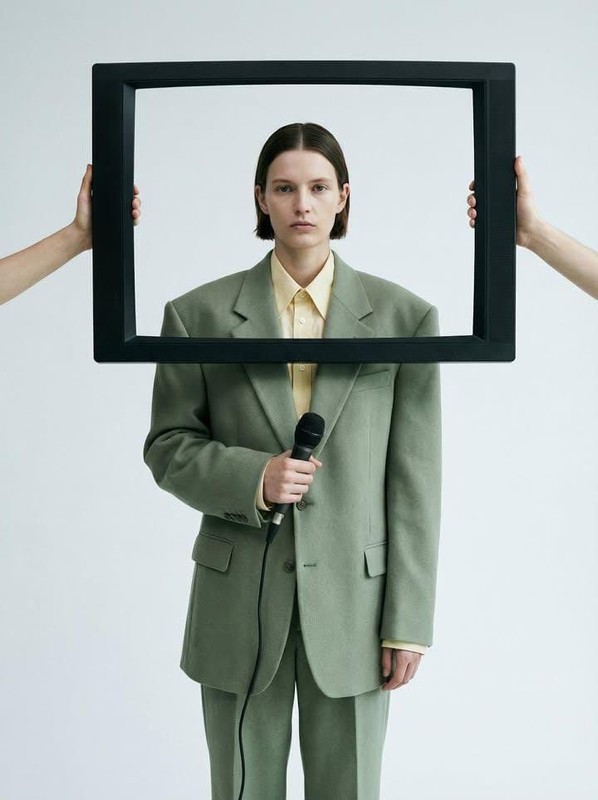 Minimalist Framed Reality Fashion Portrait