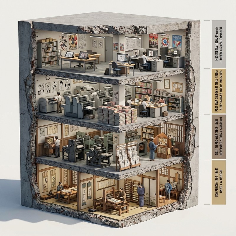 Evolution of Manga Museum Cutaway